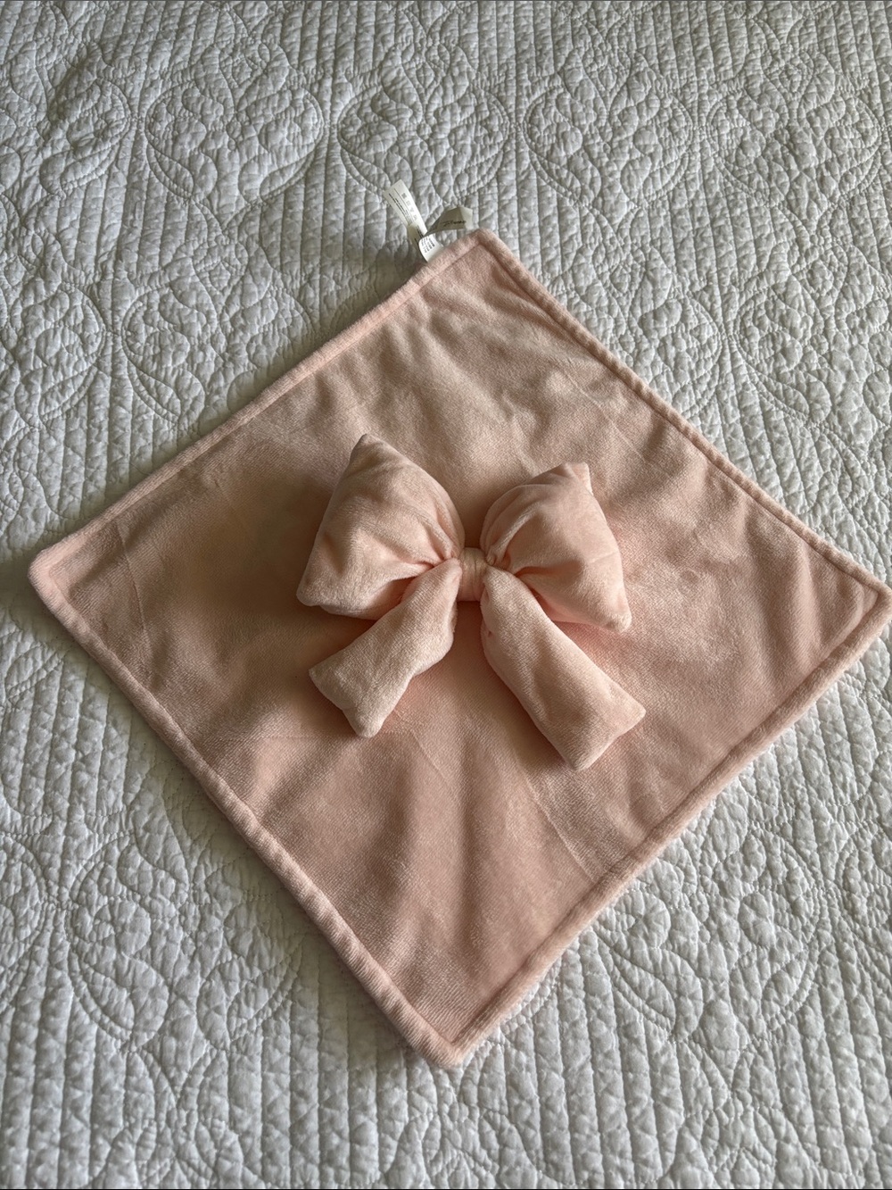 Dream Gro Ultra Soft Pink Bow Security Blanket for Baby Lovey